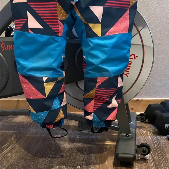 Patagonia Geometric Patterned Snowsuit - Blue, Pink, Gold - Picture 2 of 3